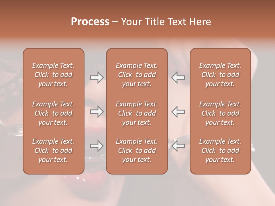 Fabric Exotic Lipstick PowerPoint Template