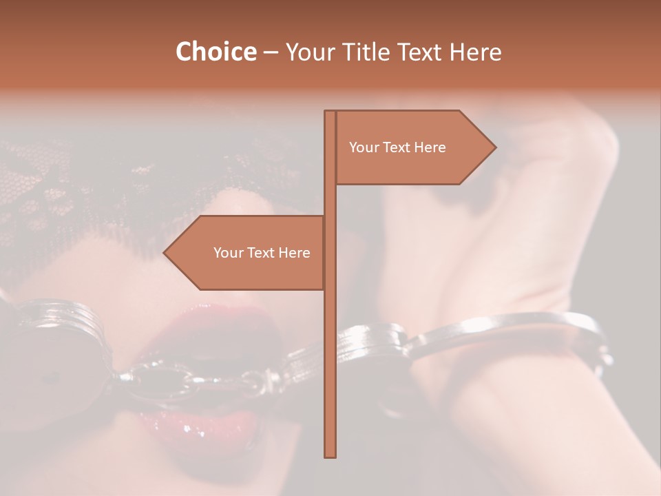 Fabric Exotic Lipstick PowerPoint Template