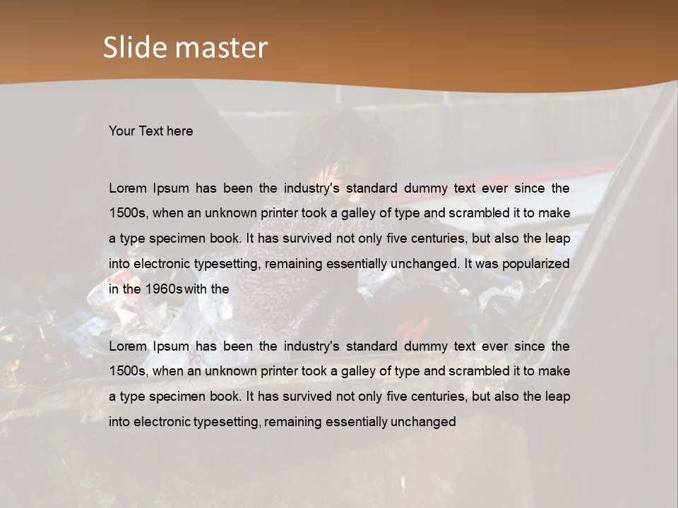 Child Poor Hunger PowerPoint Template