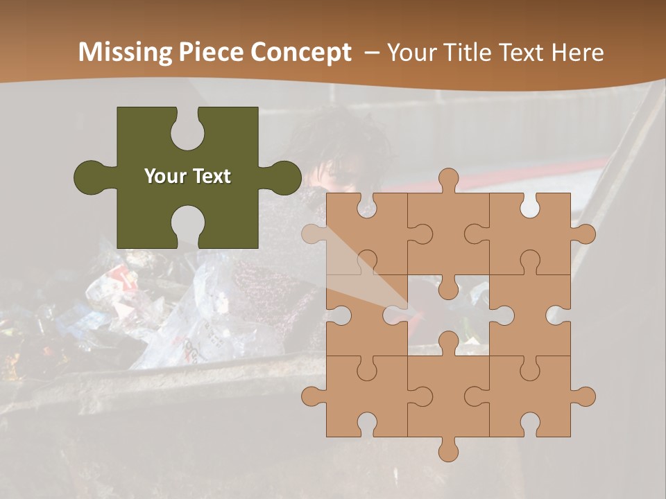 Child Poor Hunger PowerPoint Template