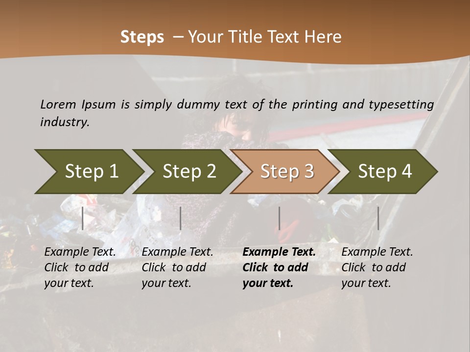 Child Poor Hunger PowerPoint Template