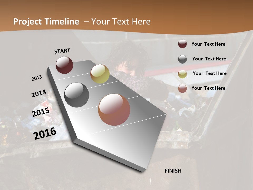 Child Poor Hunger PowerPoint Template