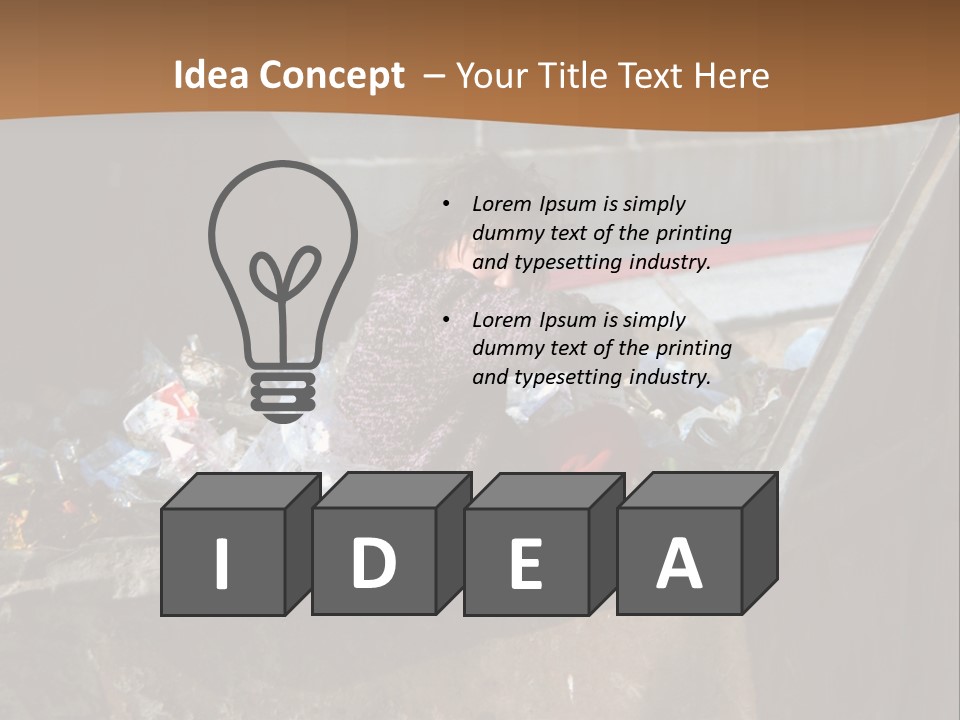 Child Poor Hunger PowerPoint Template