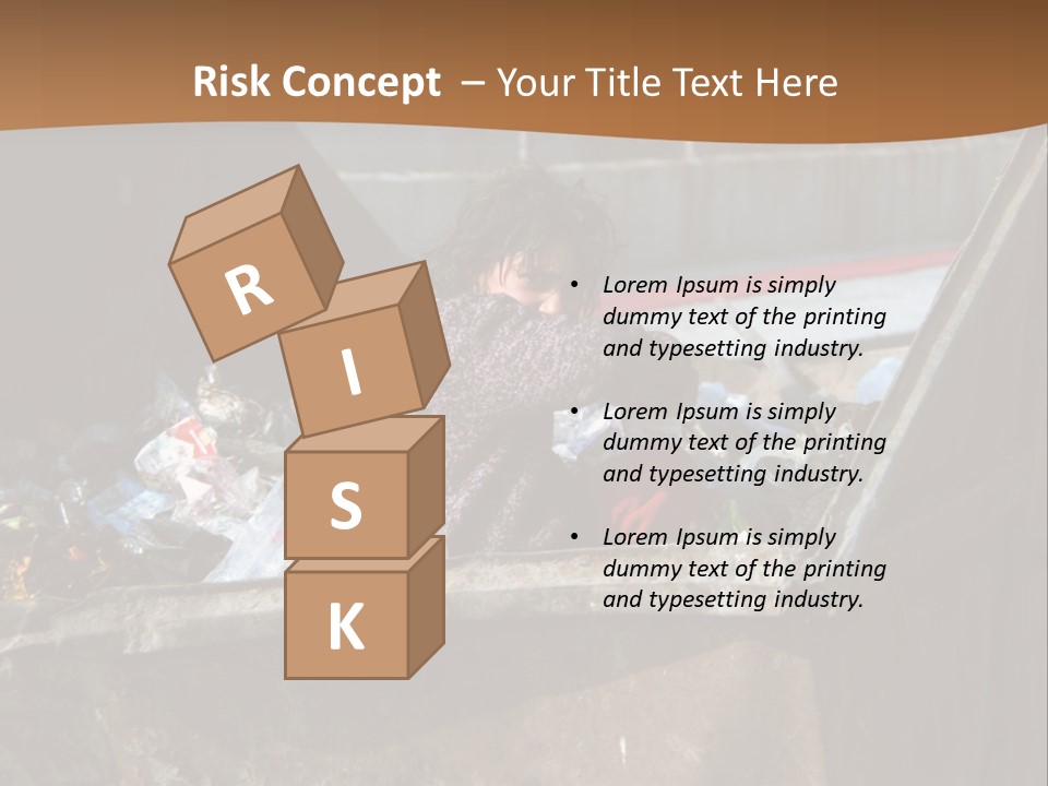 Child Poor Hunger PowerPoint Template