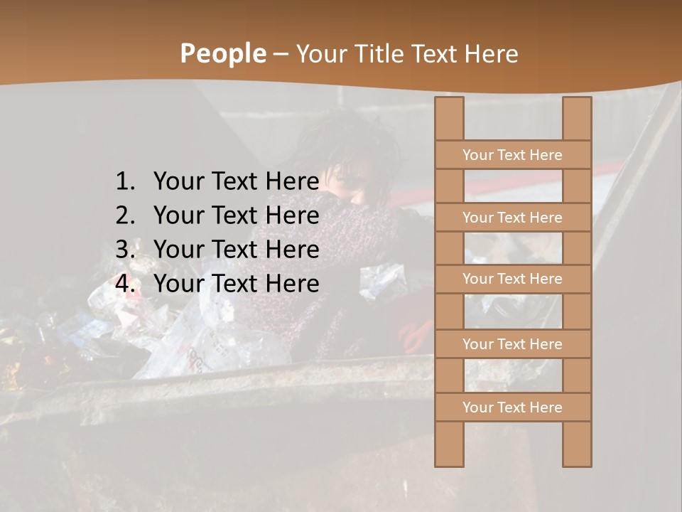 Child Poor Hunger PowerPoint Template