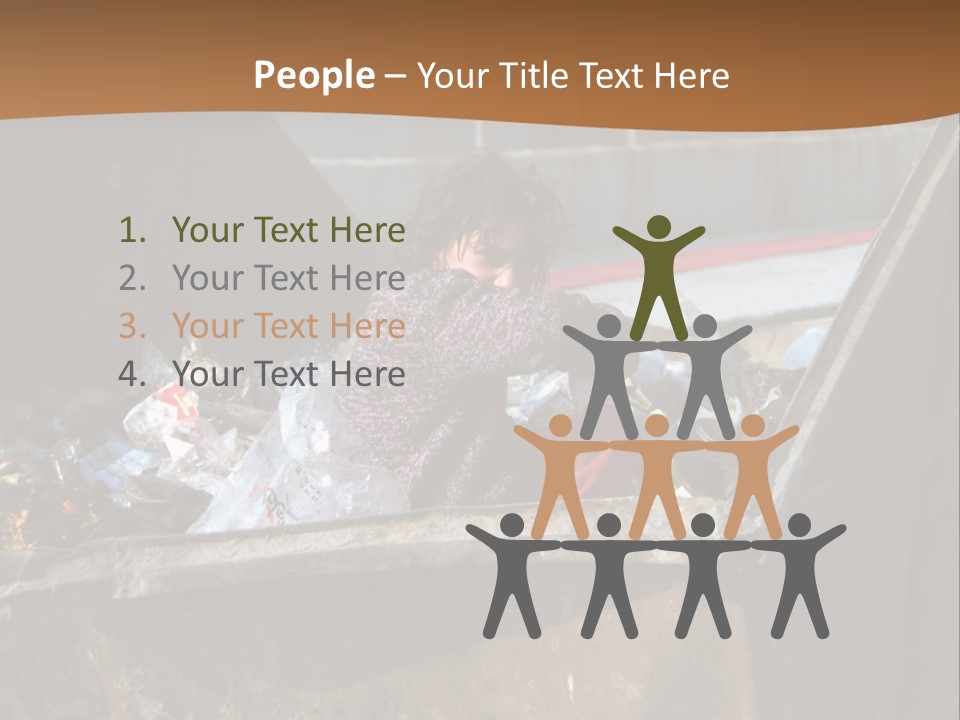 Child Poor Hunger PowerPoint Template