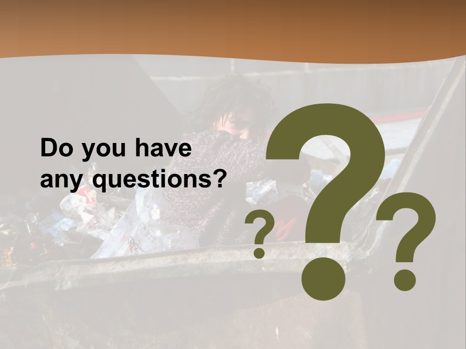 Child Poor Hunger PowerPoint Template