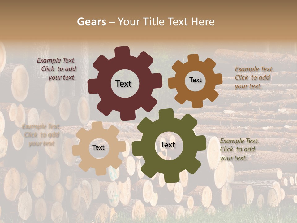 Conifer Plant Nature PowerPoint Template