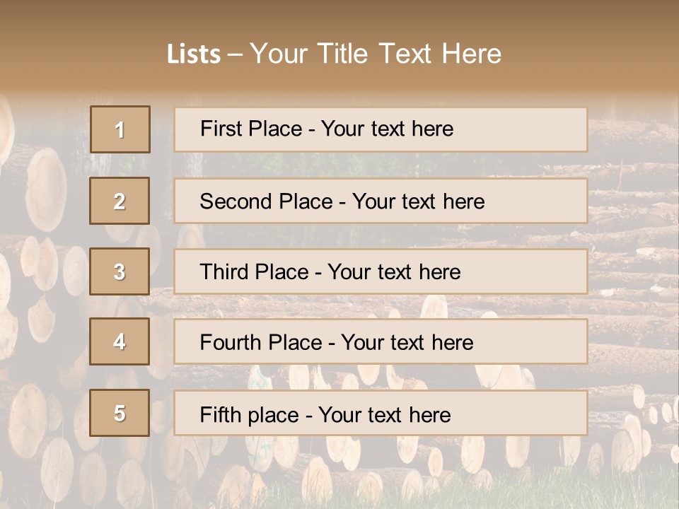 Conifer Plant Nature PowerPoint Template
