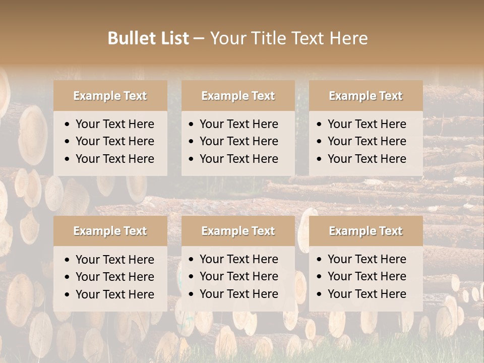 Conifer Plant Nature PowerPoint Template