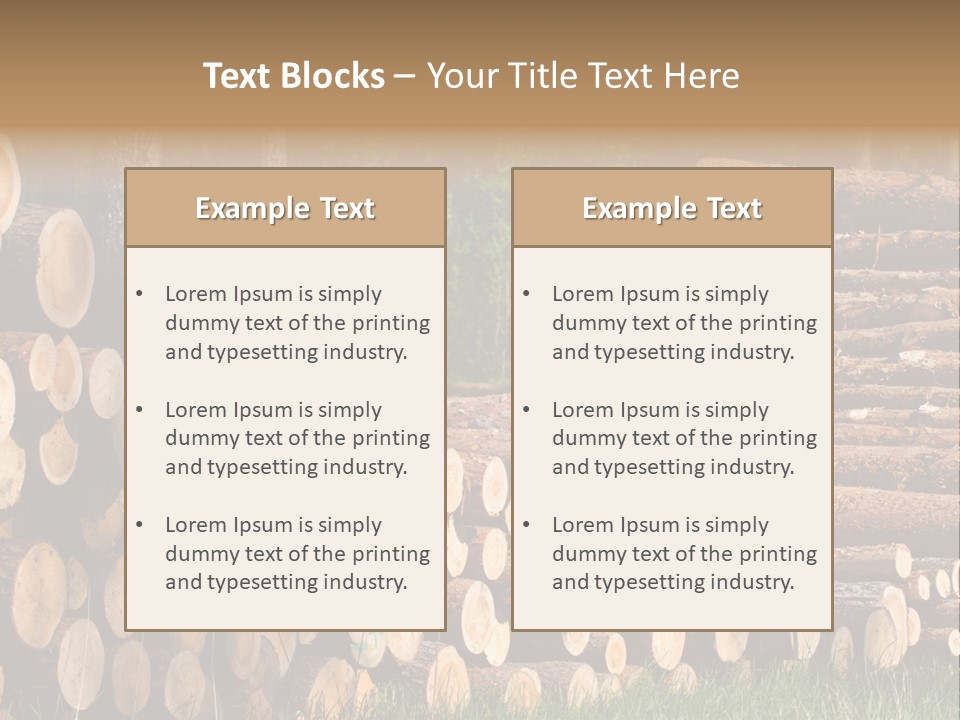 Conifer Plant Nature PowerPoint Template