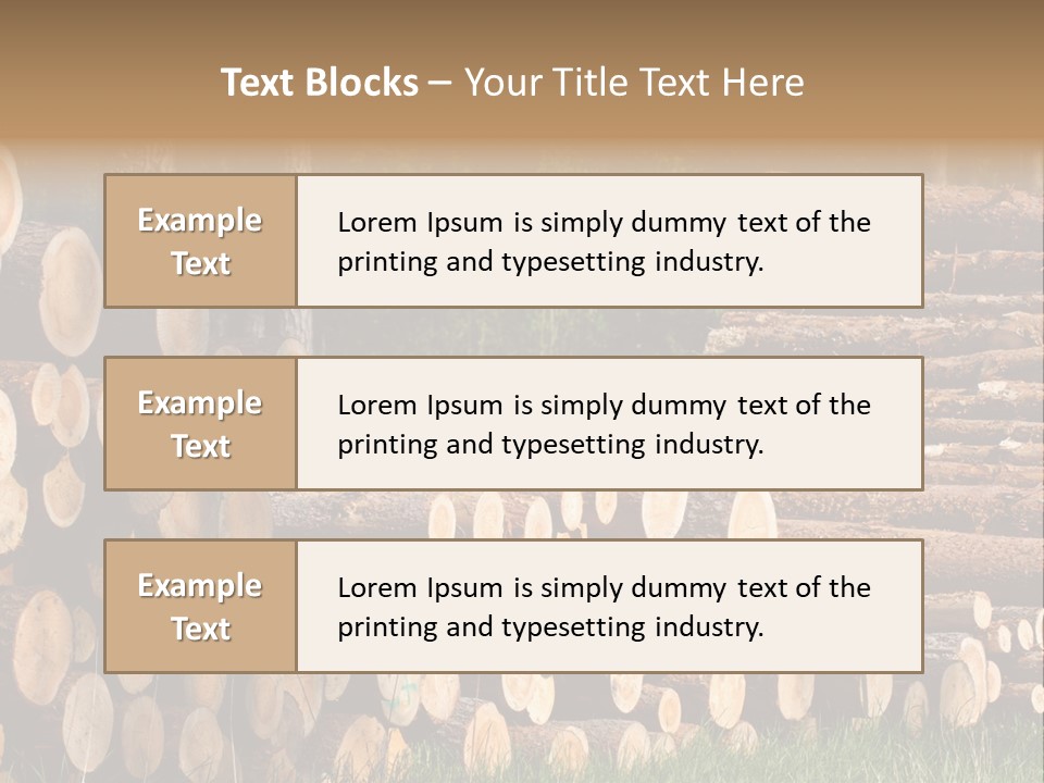Conifer Plant Nature PowerPoint Template