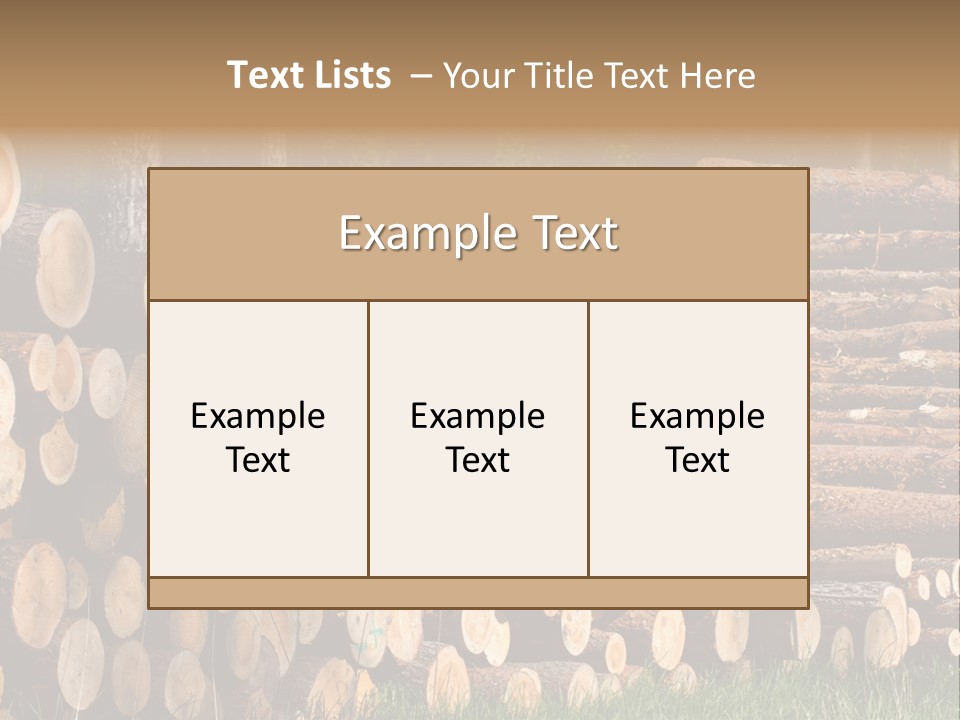 Conifer Plant Nature PowerPoint Template