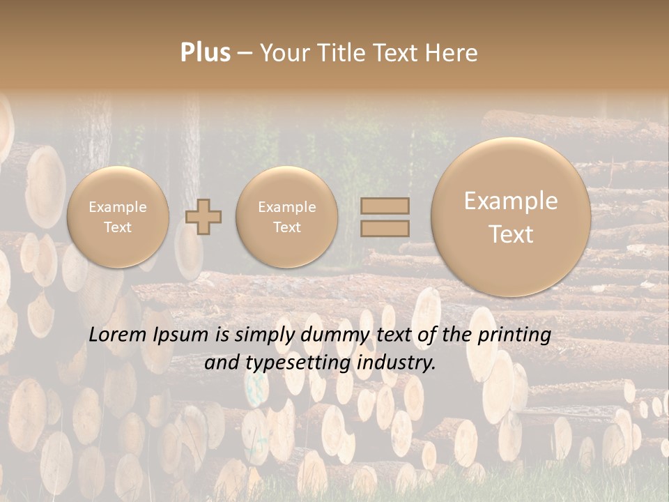 Conifer Plant Nature PowerPoint Template