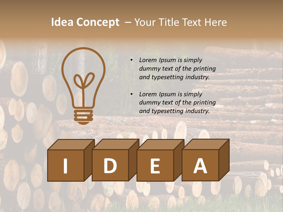 Conifer Plant Nature PowerPoint Template