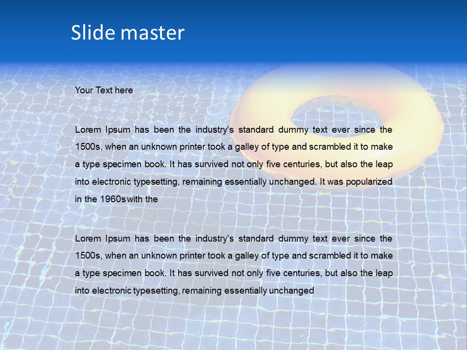 Survival Yellow Float PowerPoint Template