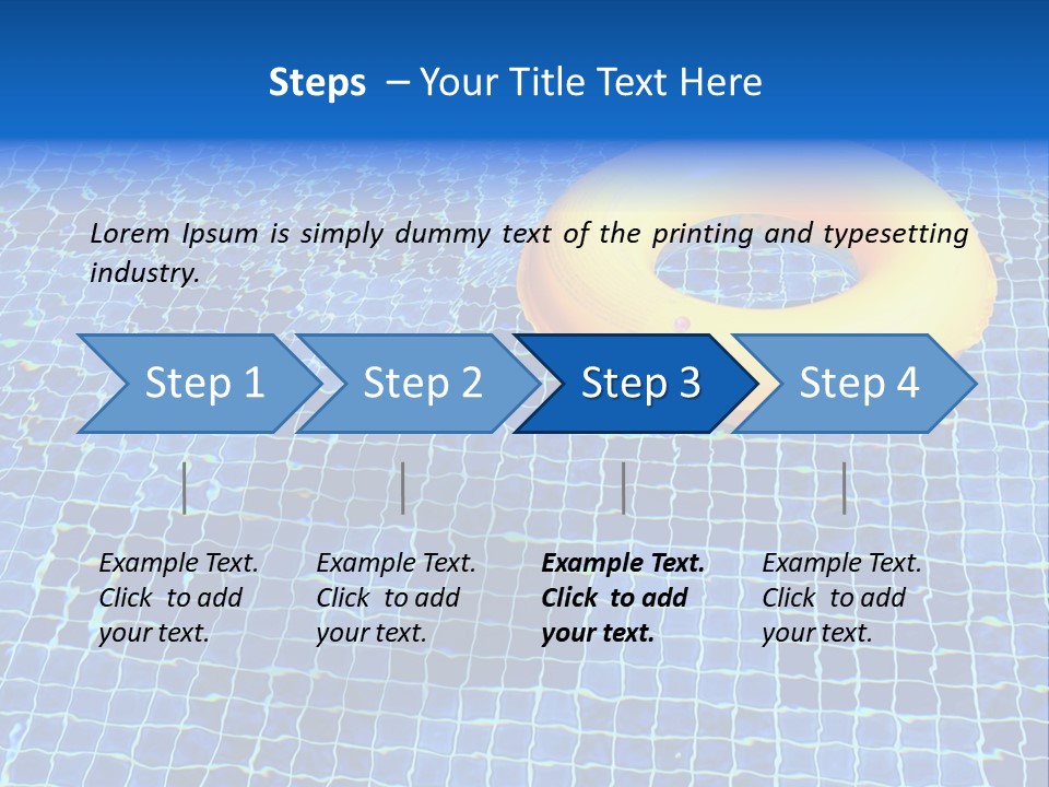 Survival Yellow Float PowerPoint Template