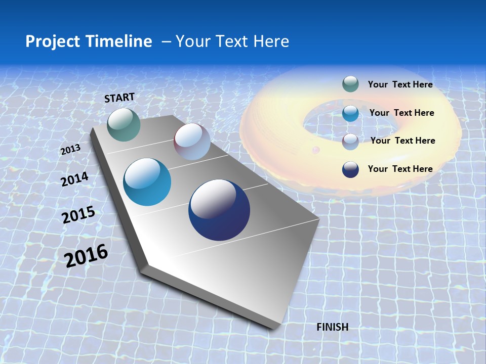 Survival Yellow Float PowerPoint Template