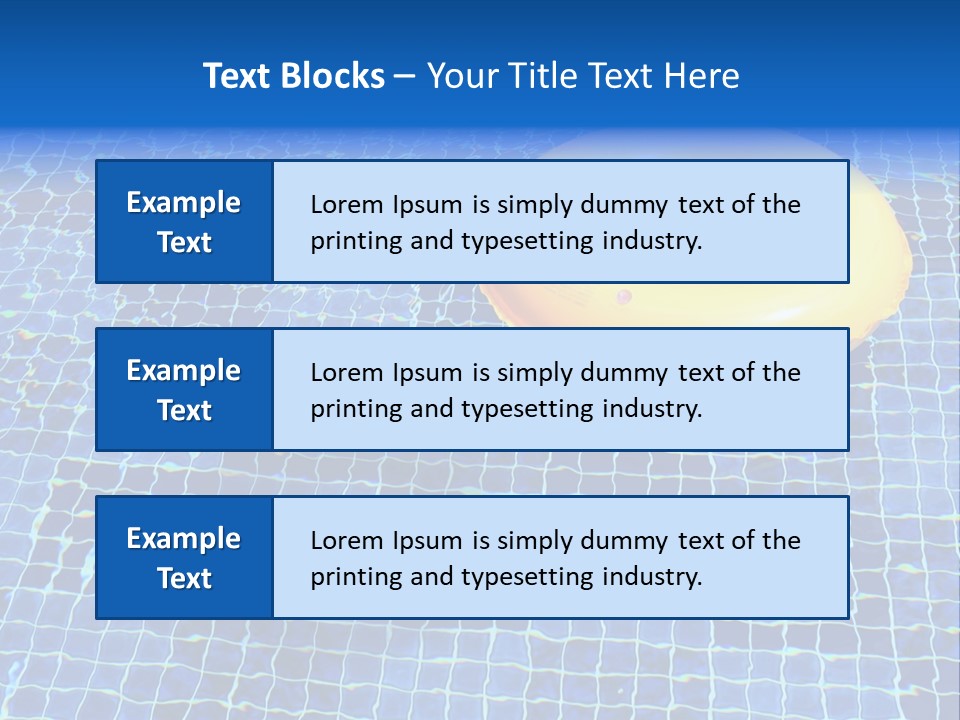 Survival Yellow Float PowerPoint Template