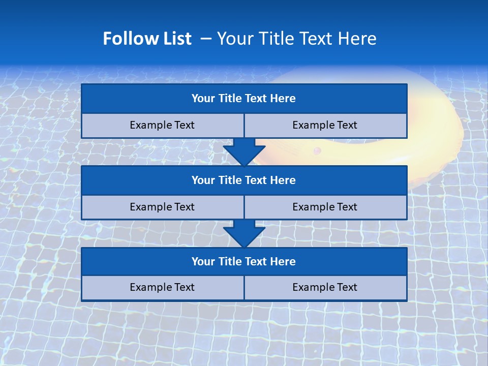Survival Yellow Float PowerPoint Template