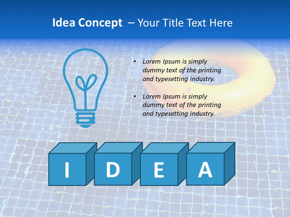 Survival Yellow Float PowerPoint Template