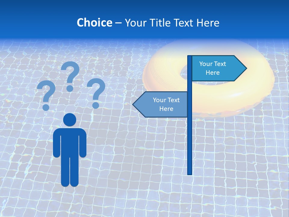 Survival Yellow Float PowerPoint Template
