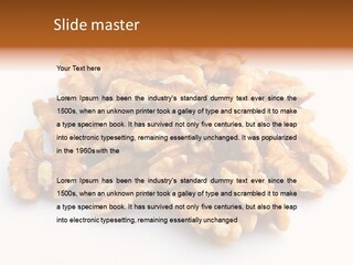 Macro White Fruit PowerPoint Template