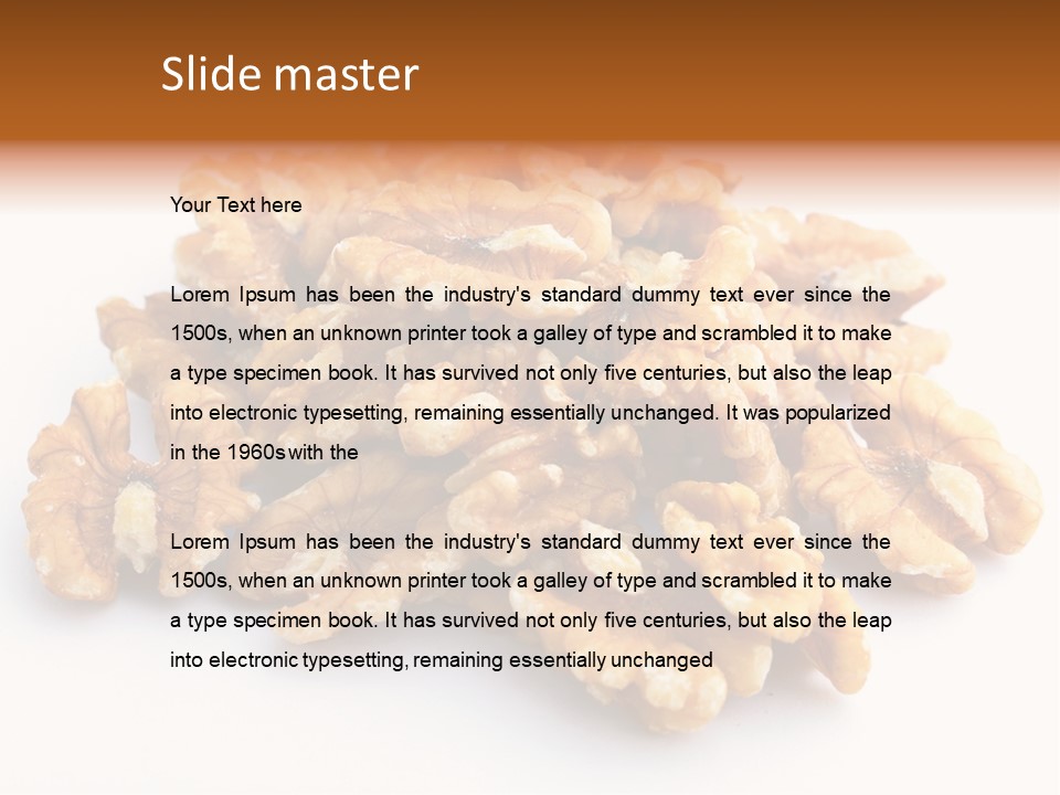 Macro White Fruit PowerPoint Template