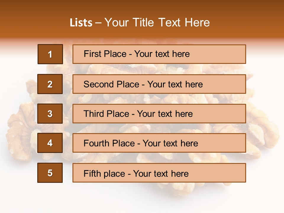 Macro White Fruit PowerPoint Template