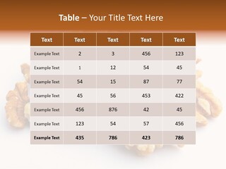 Macro White Fruit PowerPoint Template