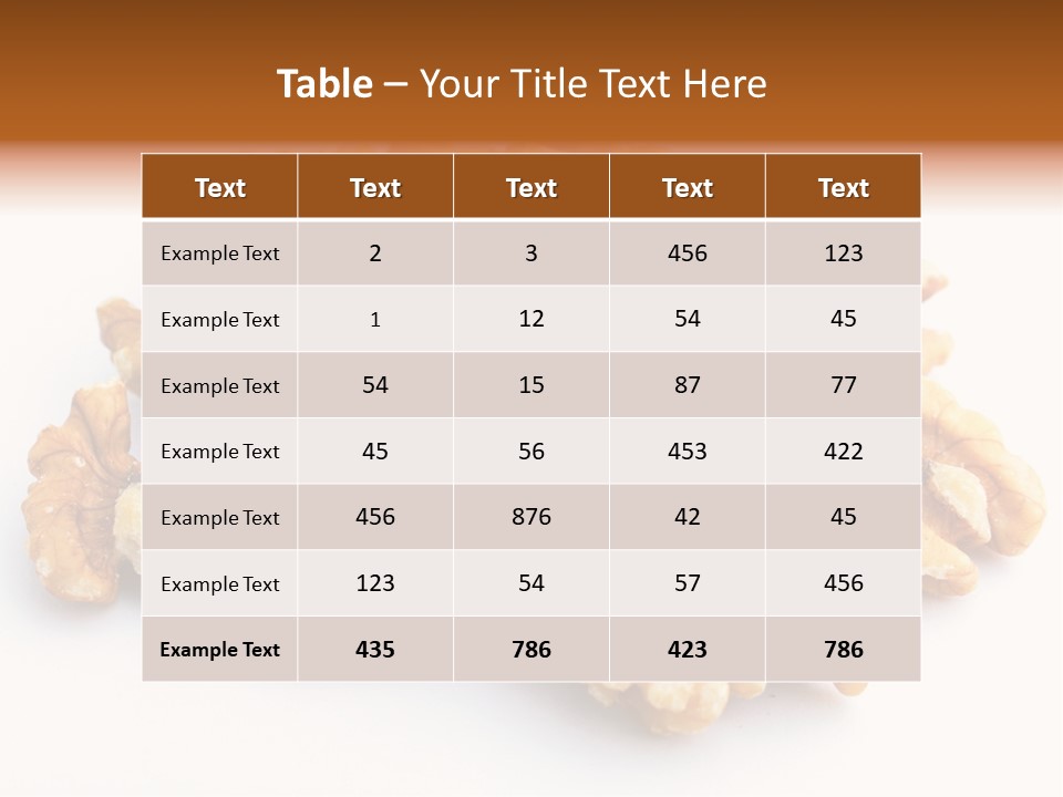 Macro White Fruit PowerPoint Template