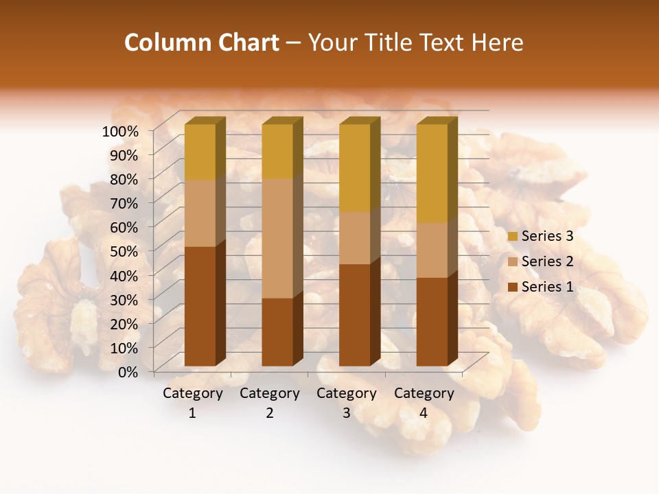 Macro White Fruit PowerPoint Template