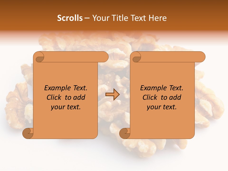 Macro White Fruit PowerPoint Template