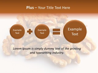 Macro White Fruit PowerPoint Template