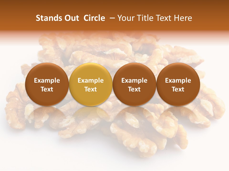 Macro White Fruit PowerPoint Template