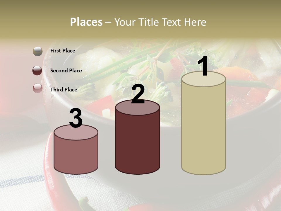 Brown Bowl Menu PowerPoint Template