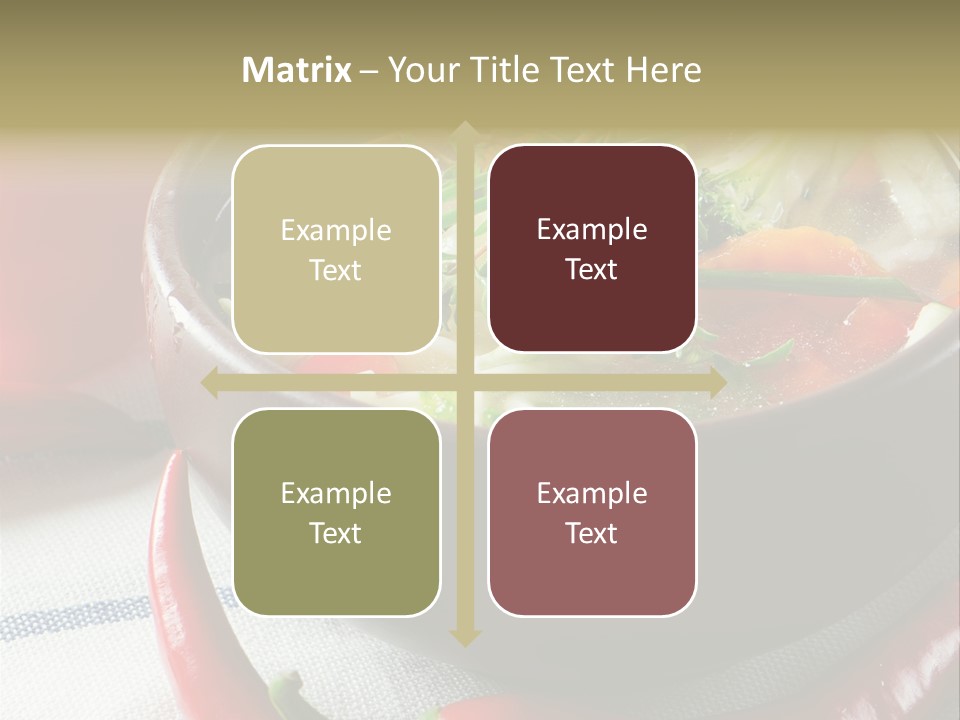 Brown Bowl Menu PowerPoint Template