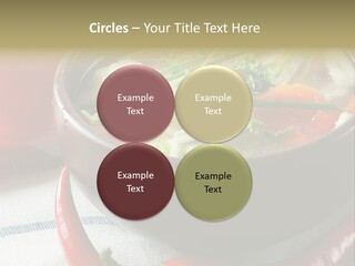 Brown Bowl Menu PowerPoint Template