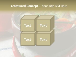 Brown Bowl Menu PowerPoint Template