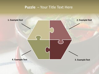 Brown Bowl Menu PowerPoint Template