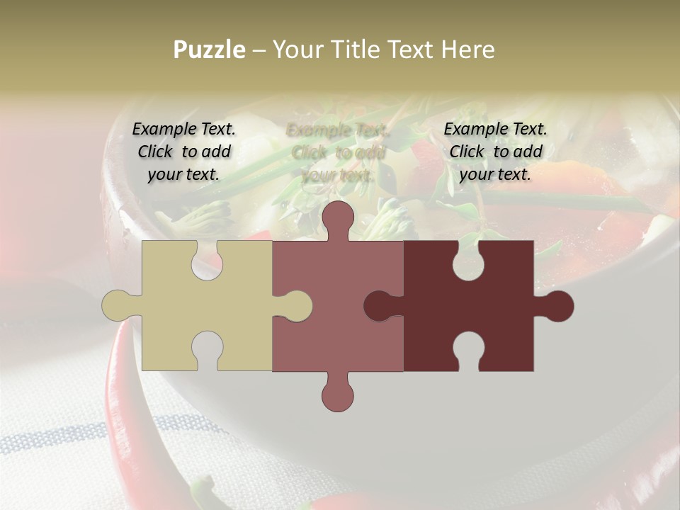 Brown Bowl Menu PowerPoint Template