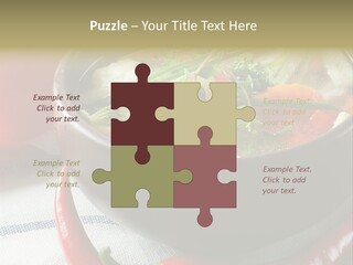 Brown Bowl Menu PowerPoint Template