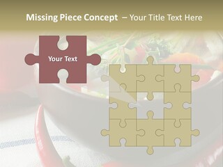 Brown Bowl Menu PowerPoint Template