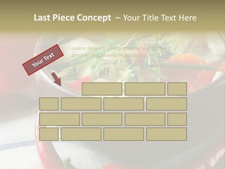 Brown Bowl Menu PowerPoint Template