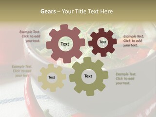 Brown Bowl Menu PowerPoint Template