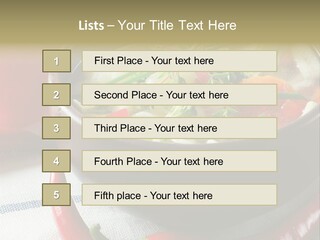 Brown Bowl Menu PowerPoint Template