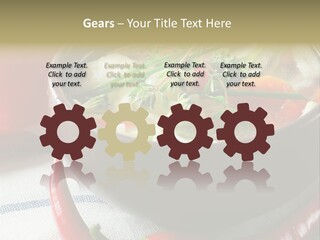 Brown Bowl Menu PowerPoint Template