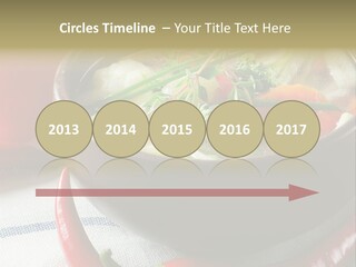 Brown Bowl Menu PowerPoint Template