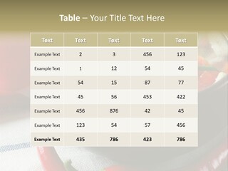 Brown Bowl Menu PowerPoint Template