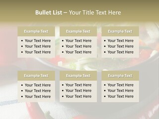 Brown Bowl Menu PowerPoint Template